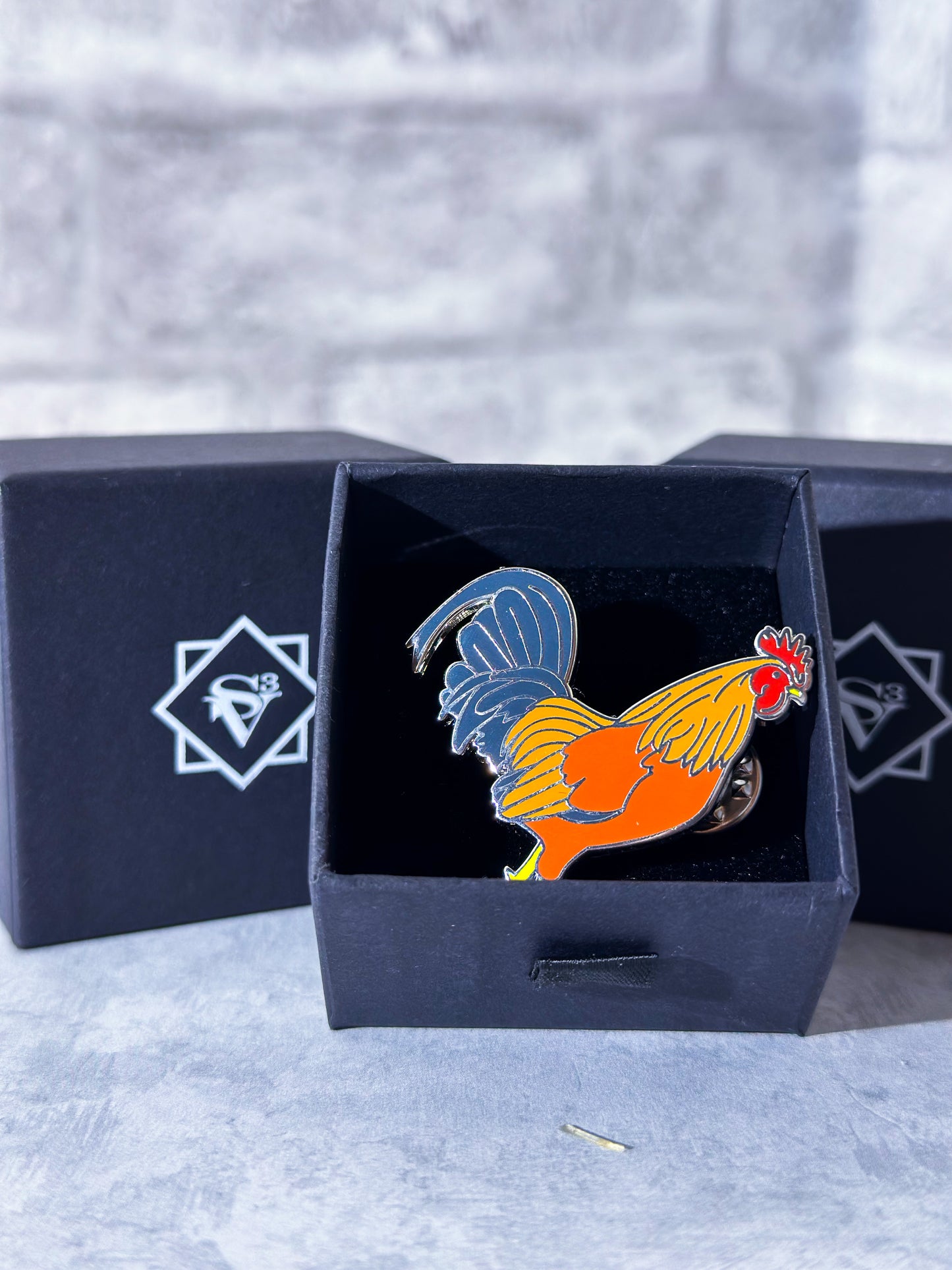 Rooster pin
