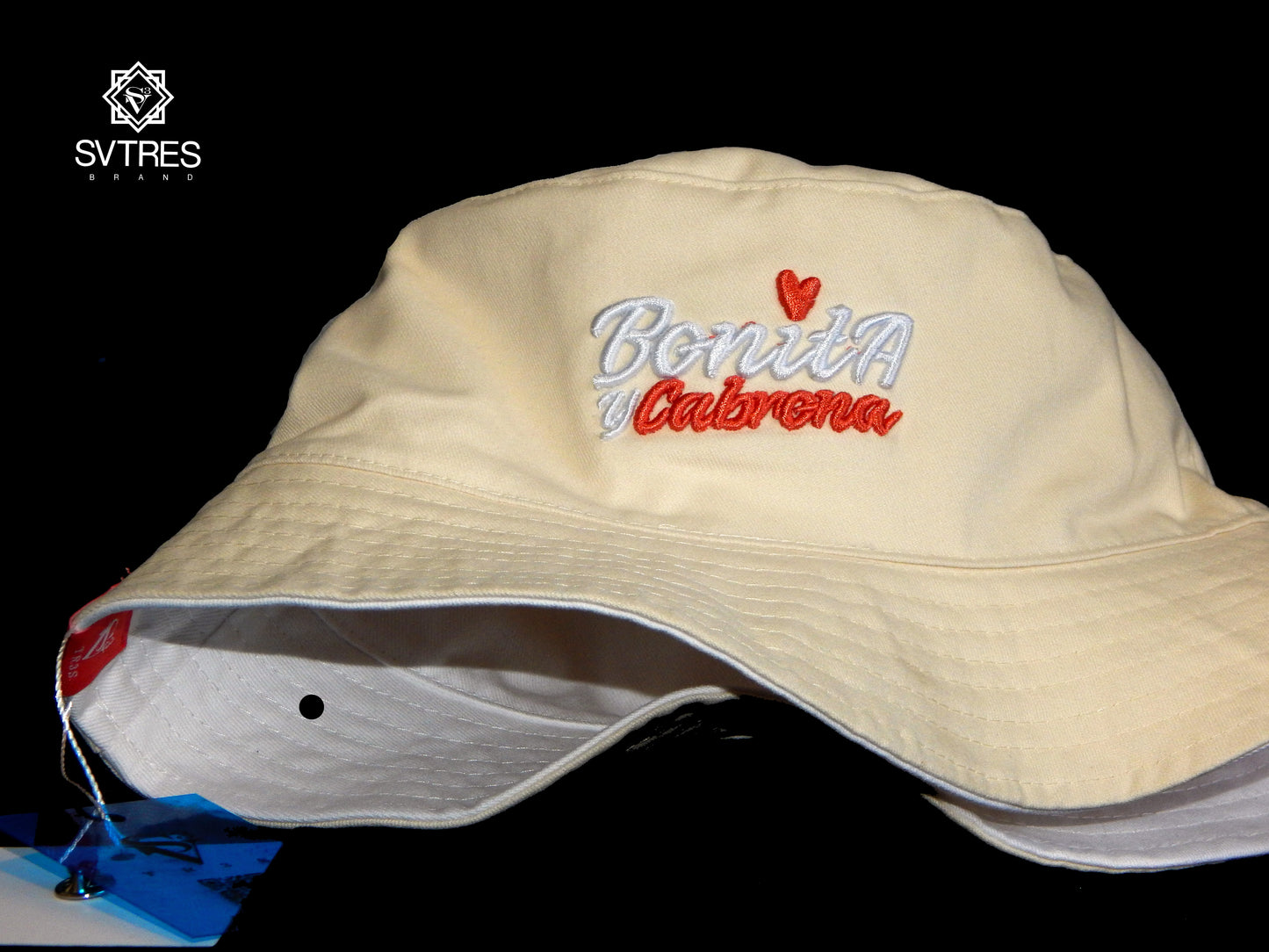 Kiss print reversible Bucket hat