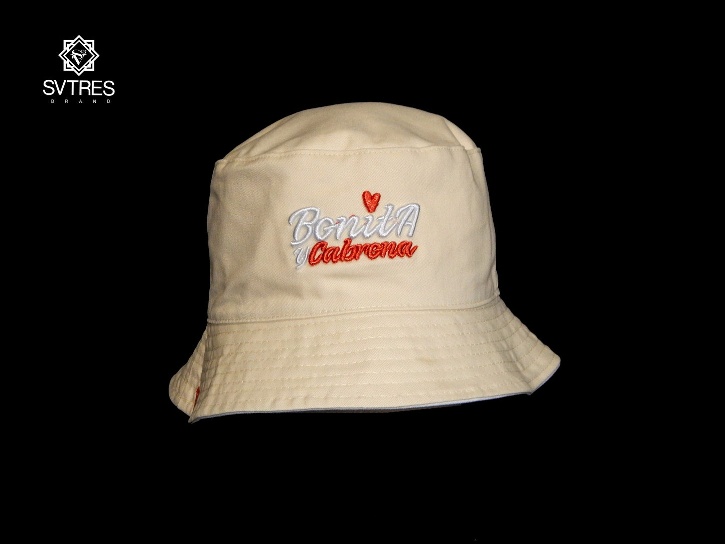 Kiss print reversible Bucket hat
