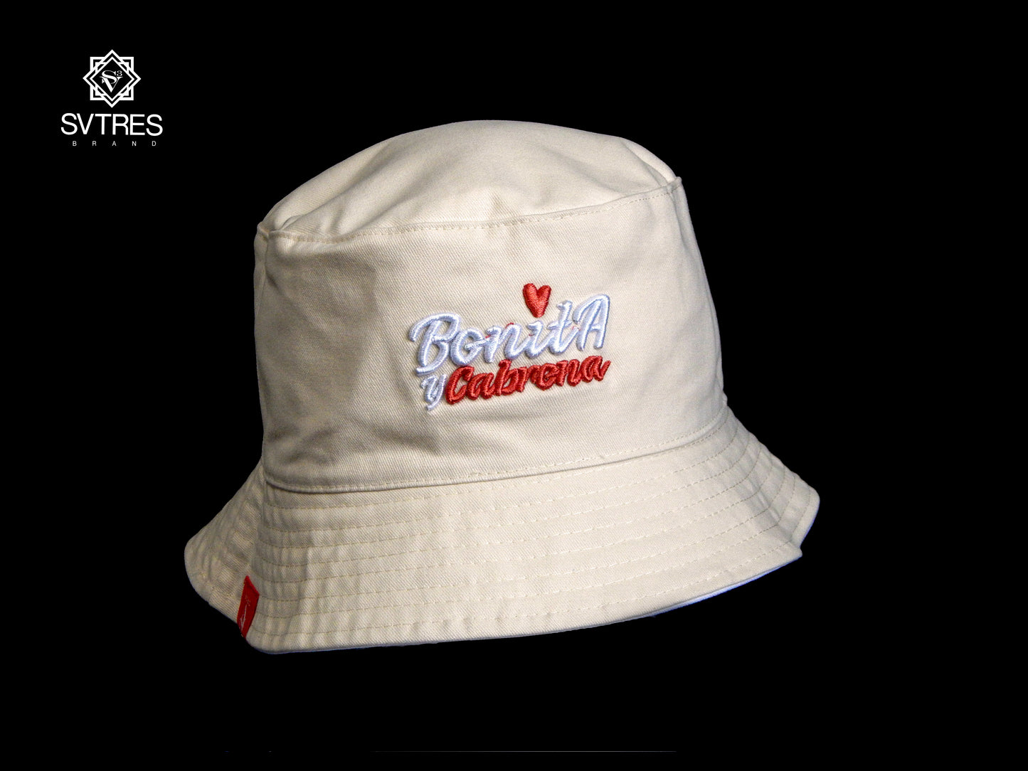 Kiss print reversible Bucket hat