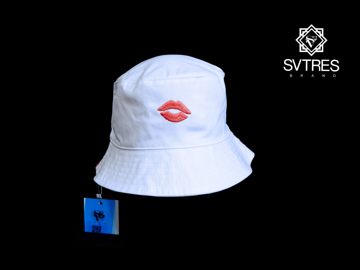 Kiss print reversible Bucket hat