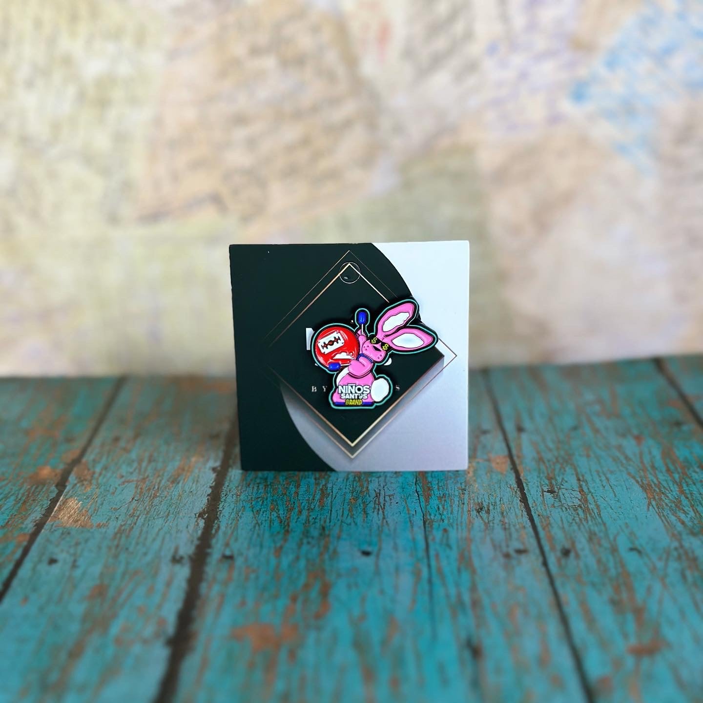 Energizer bunny hat pin
