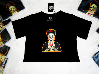 Frida Kahlo Box cut Crop Top