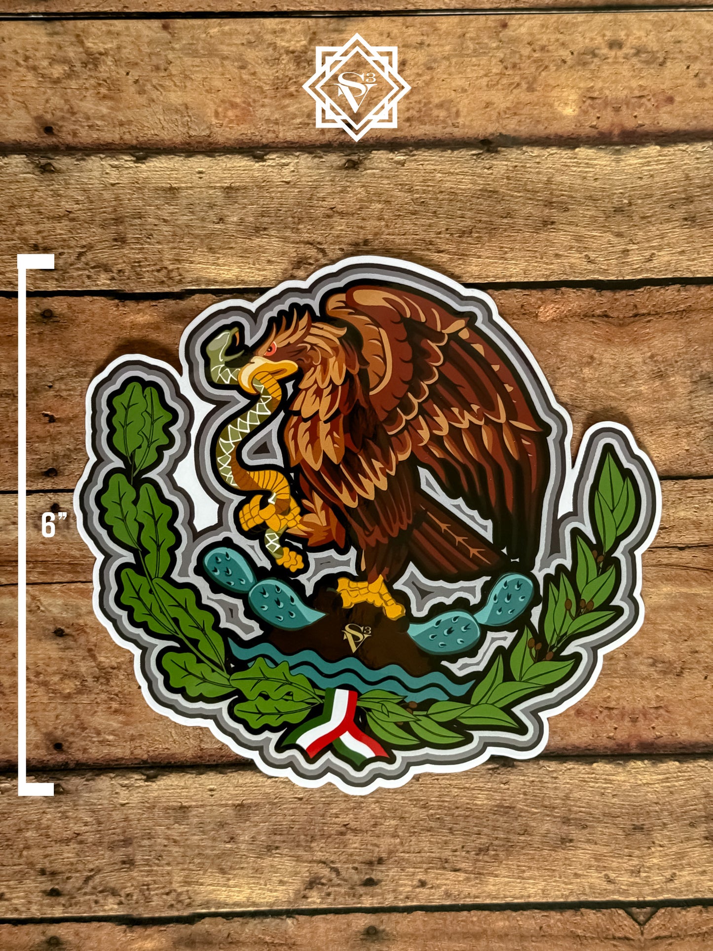  Mexico Eagle sticker  ^"inches